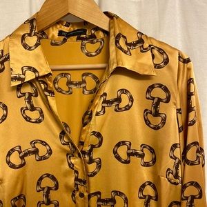 INC Bridle Bit Blouse